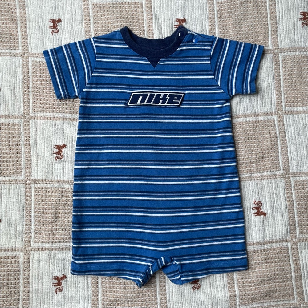 Vintage (2001) Striped Boys Nike Romper